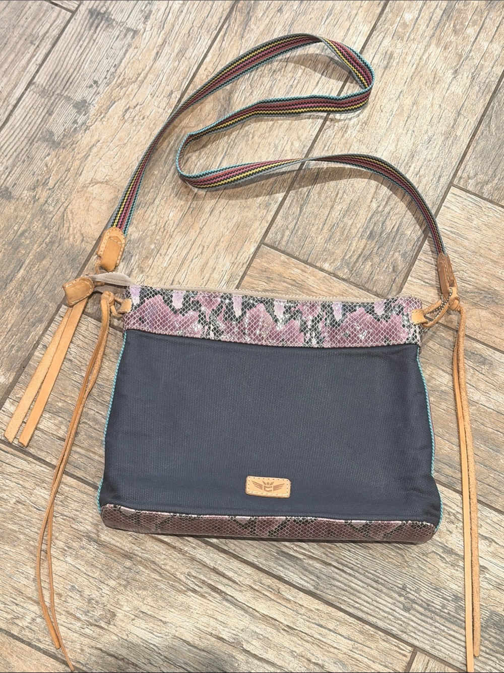 Consuela Black Aurora Downtown Crossbody Handbag